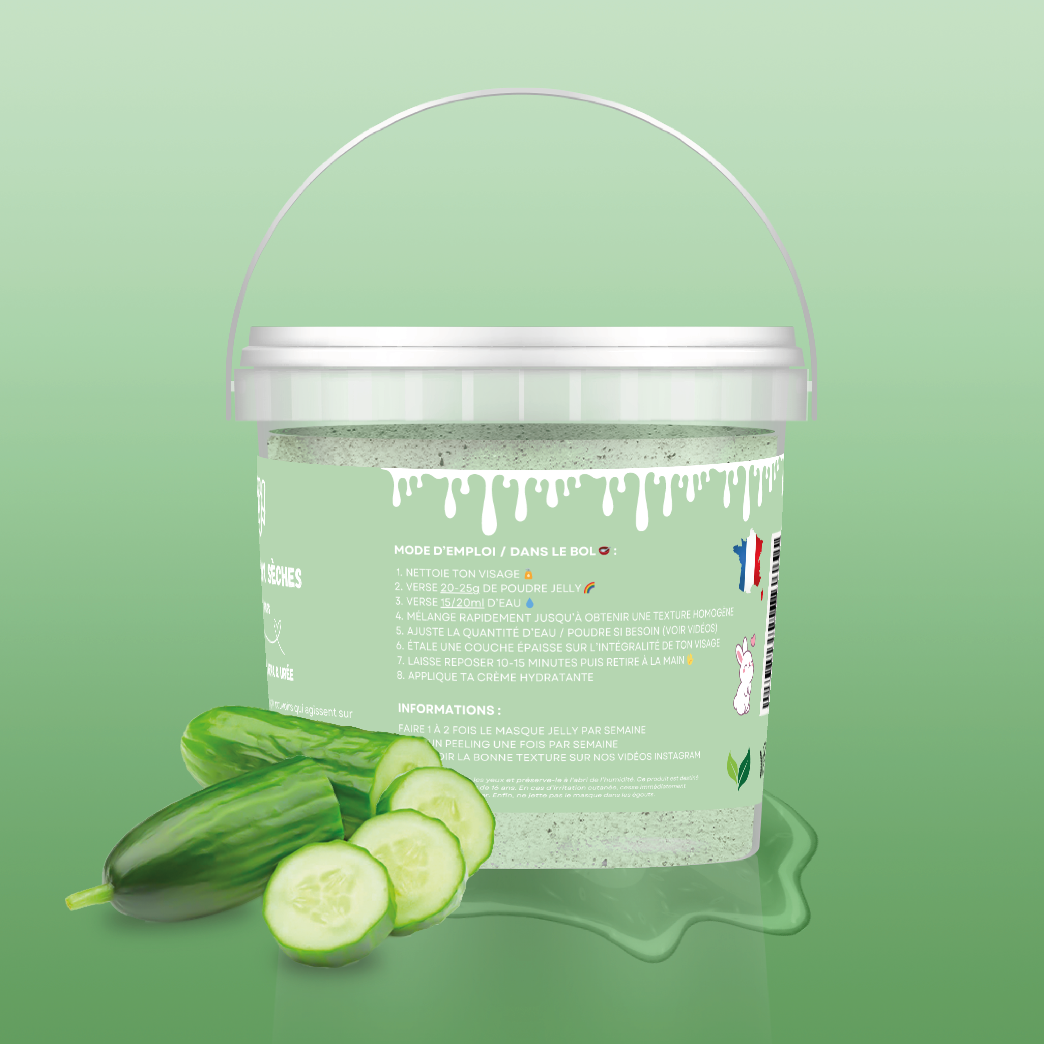 CONCOMBRE đ„ - MASQUE JELLY PEAU SĂCHE