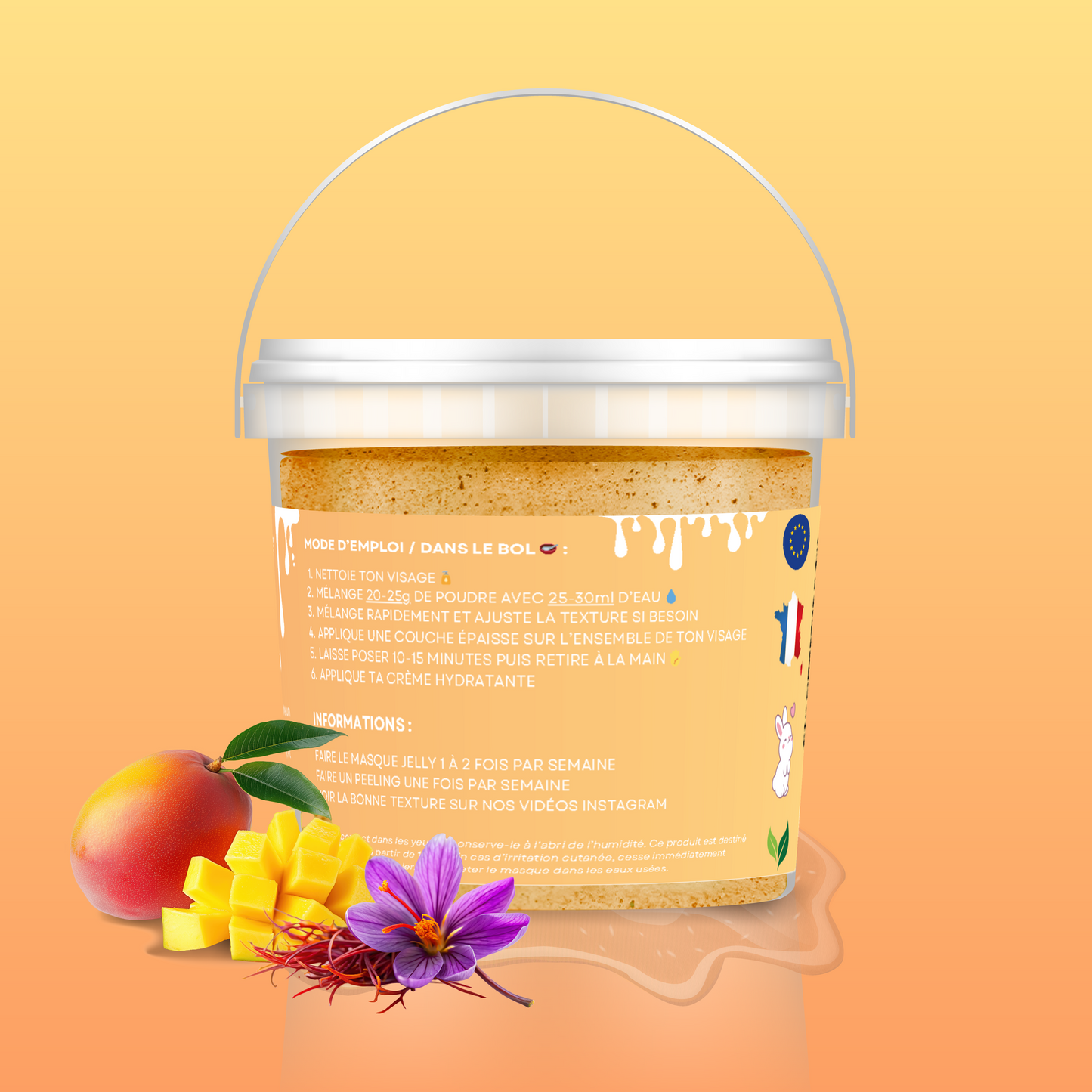 MANGUE 🥭 - MASQUE JELLY GLOW INSTANTANÉ