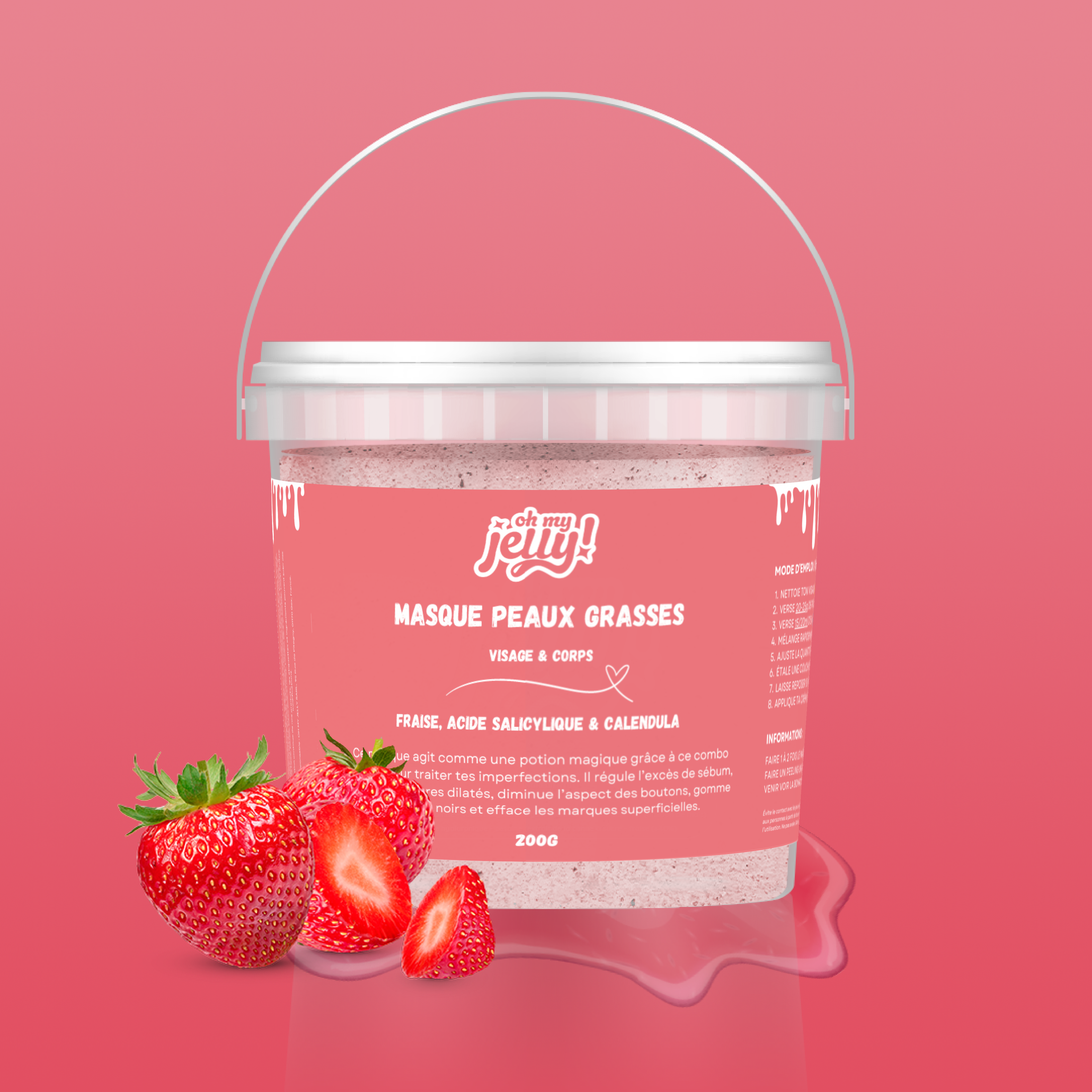 FRAISE 🍓 - MASQUE JELLY PEAU GRASSE