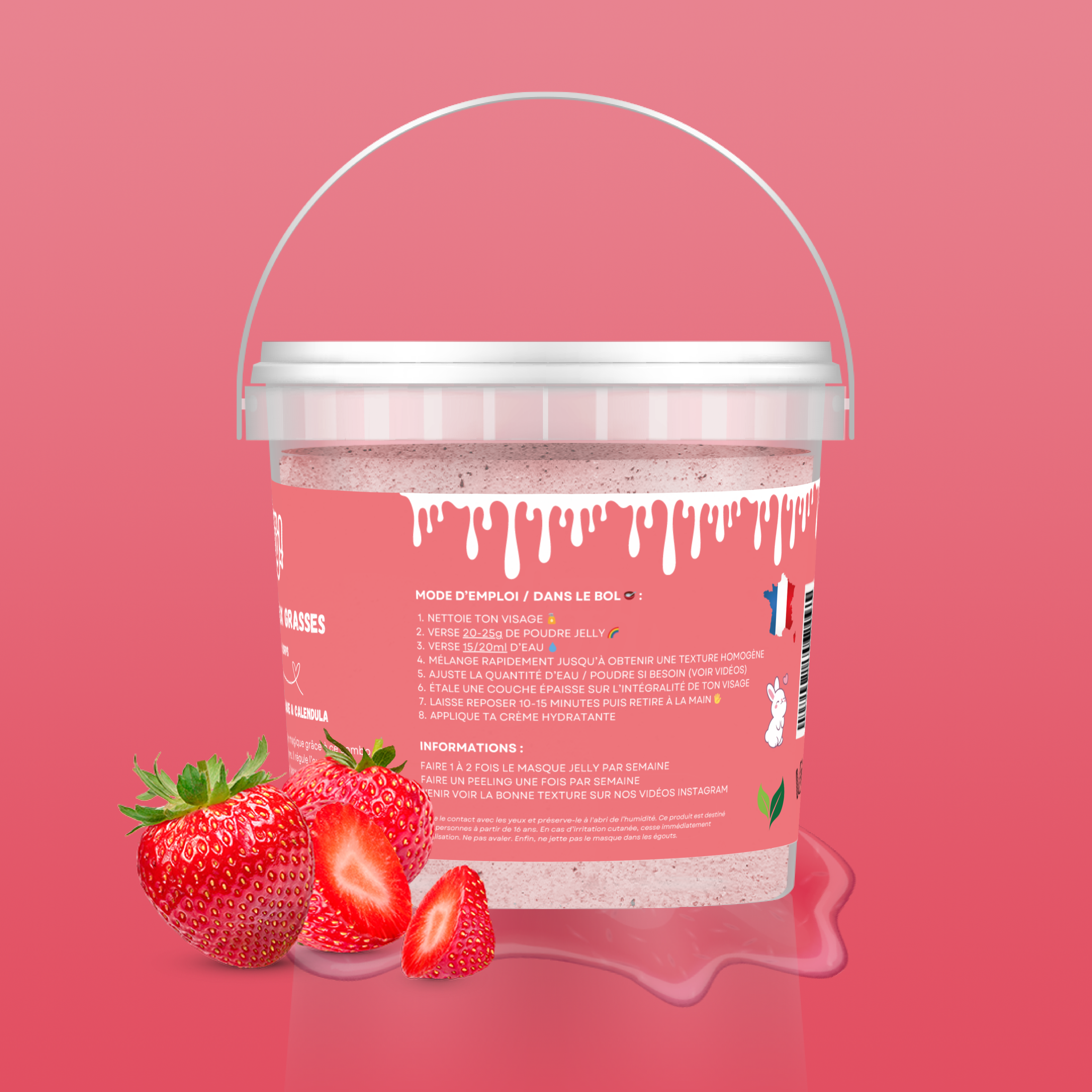 FRAISE 🍓 - MASQUE JELLY PEAU GRASSE